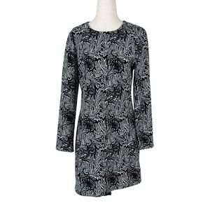 Zara Black/White Long Sleeve Dress